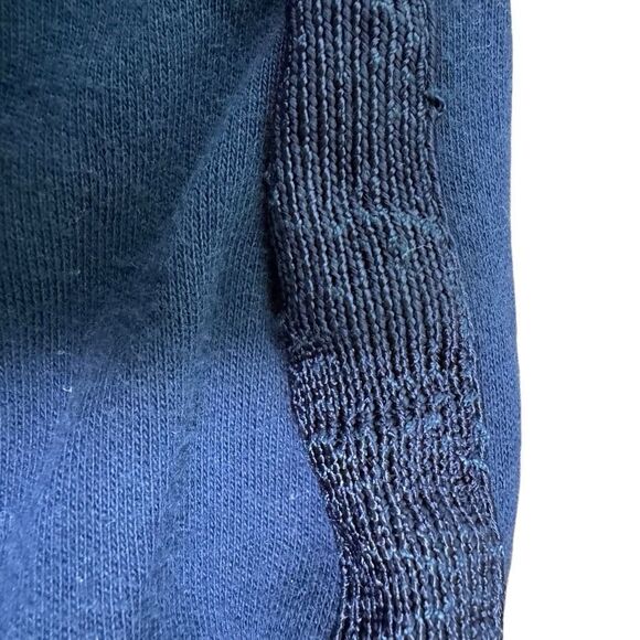 Hustle Gang Varsity Knit Jacket Navy Men’s Size Medium Full Zip Rap Jacket - Picture 8 of 10